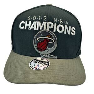 Miami Heat 2012 NBA Champions Adidas Official Locker Room Snapback Hat Cap